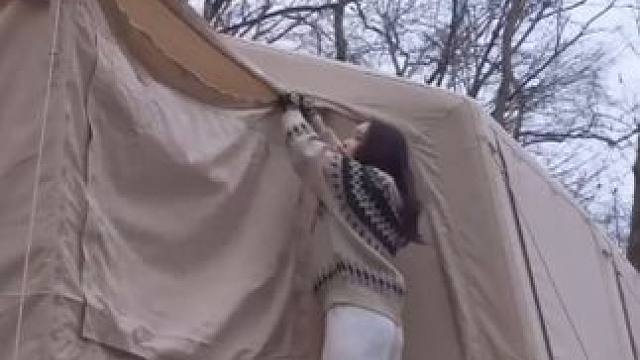 一个人安静的露营生活，温馨的帐篷里满满的安全感 #露营 #沉浸式露营