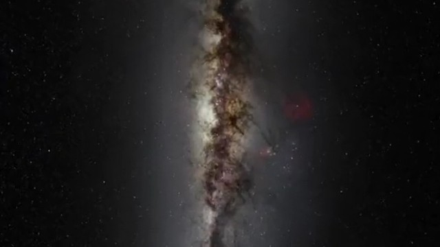 银河系中心有个黑洞人马座A*，周围恒星围绕它旋转