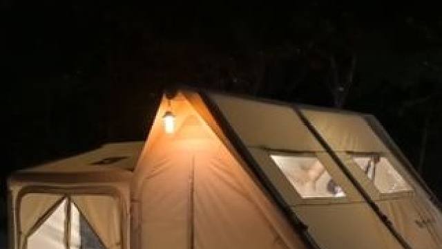 雪地里的户外酒店生活，你想在里面住多久？ #露营 #雪地露营 #沉浸式露营