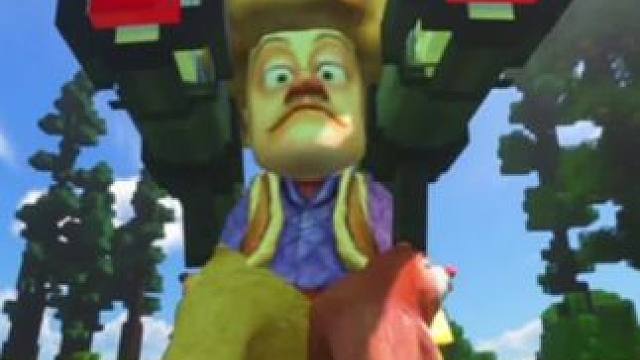 我的世界：狗熊岭怪谈第21集，光头强的升级机甲！