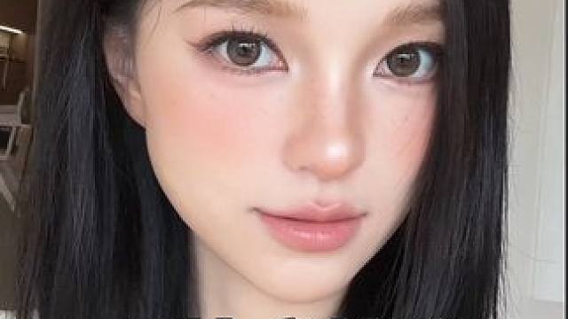 五官平平不妨试试美式韩妆～#新手化妆教程 #过年妆容 #日常妆