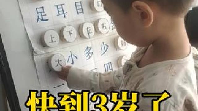 边家早教：孩子快3岁了，教教汉字 #家庭教育  #早教 