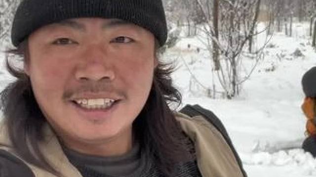 雪地露营走起哈哈哈