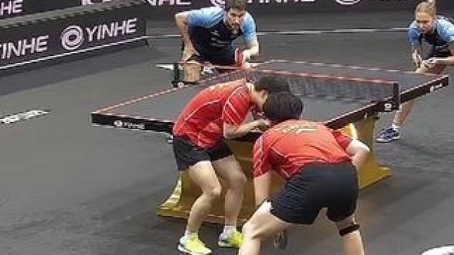 2024多哈支线赛，王楚钦/孙颖莎首秀，3：1战胜卡尔森/卡尔伯格！ #2024wtt多哈挑战赛支线