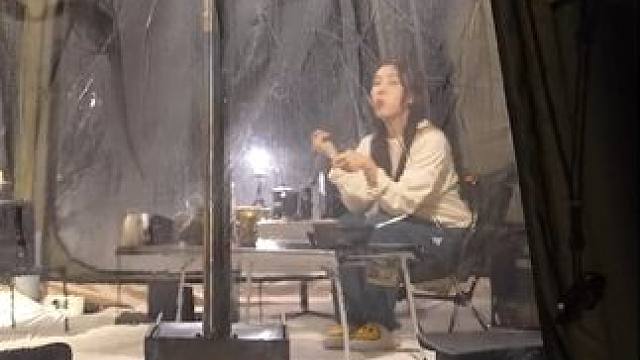 单人帐篷户外露营，精致营地生活...#户外露营 #沉浸式露营