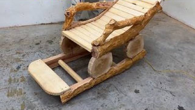 老师傅做的躺椅确实不一般#手作木艺 #制作过程 #木工diy #diy