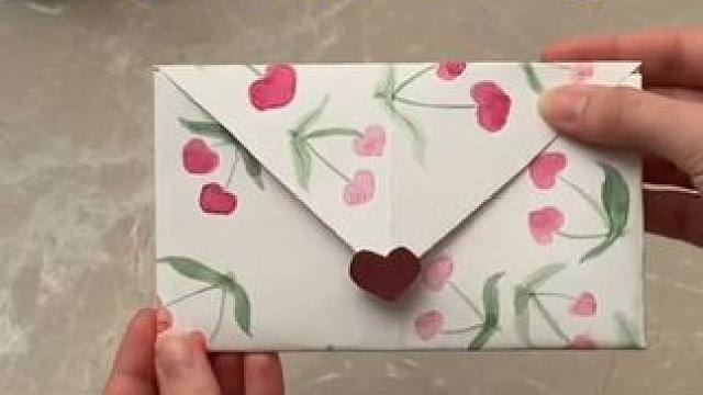 沉浸式手工制作vlog｜精致女人DIY自制情人节信封vlog～✨☺️ 
#手工diy #亲手制作 #