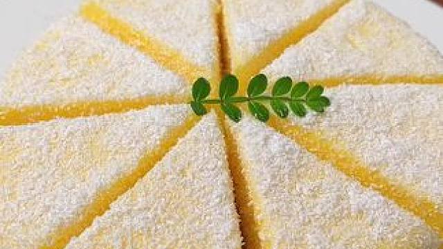 简单搅一搅就能做的鸡蛋奶糕，椰香浓郁，入口即化#奶糕 #在家做美食