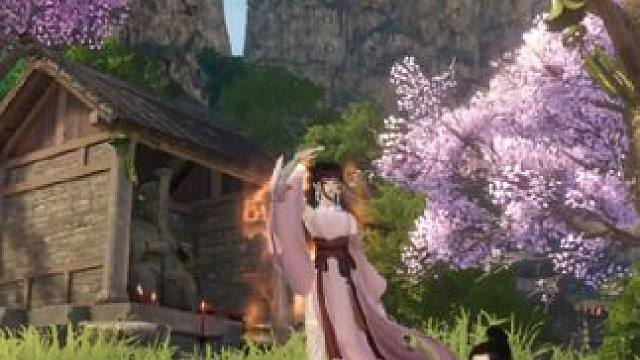 陪你看日升月潜 陪你看沧海变迁 陪你一字又一言 谱下回忆的诗篇#逆水寒 #游戏日常分享 #情缘 #卡