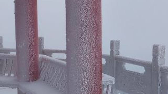 听风，看雾凇，很冷，也很美！