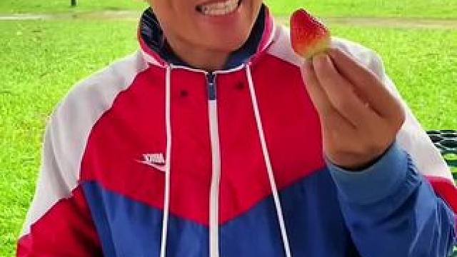 吃草莓的奇葩吃法，结局真是让人太意外了！#看一遍笑一遍 #万万没想到 #意想不到的结局 #这操作都看