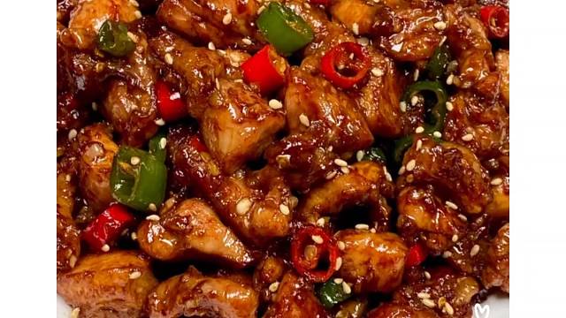 双椒鸡肉太好吃好了