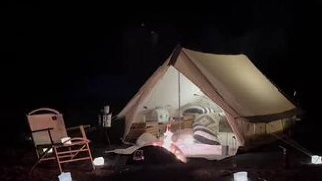 温馨的露营布置#露营报告