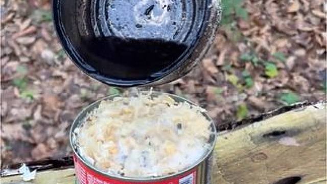 做个小蜡炉#露营报告 #露营技巧报告