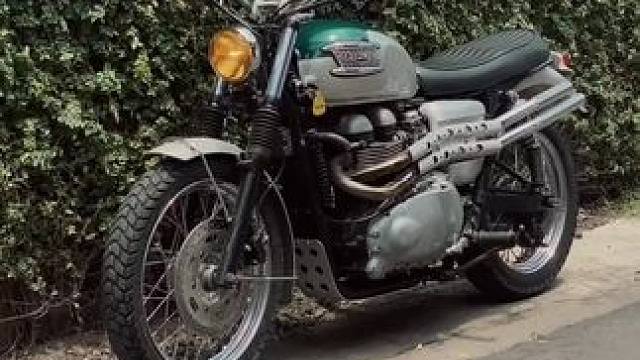 他并不是一台冰冷的机器 #复古机车 #凯旋t120 #凯旋scrambler #机车改装