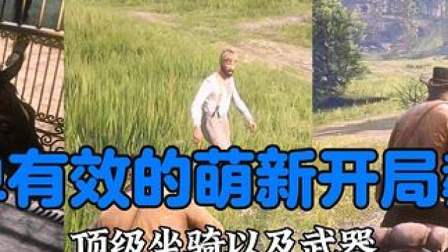 简单且有效的萌新开局教程怎么实现？顶级坐骑以及武器，必拿金条 #荒野大镖客2 #steam游戏 #大