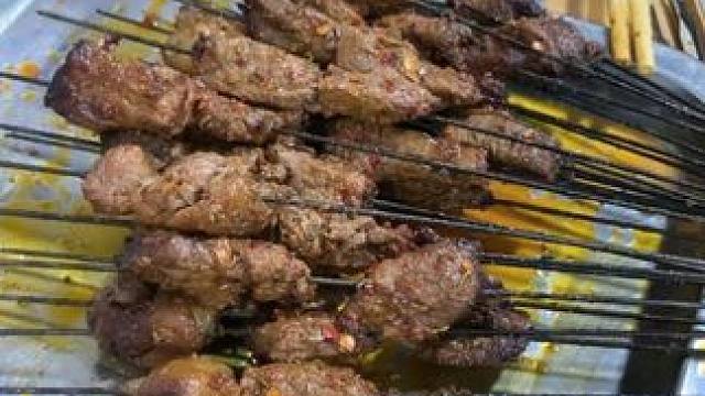 烤肉弄起来，只是个香#烧烤#烤筋 美食推荐官