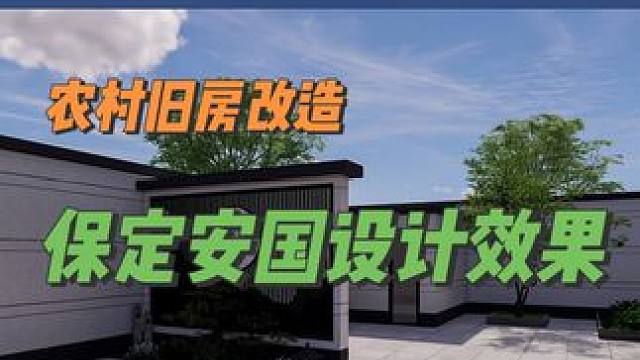 保定安国农村旧房改造设计效果#旧房改造 #农村自建房 #乡村振兴