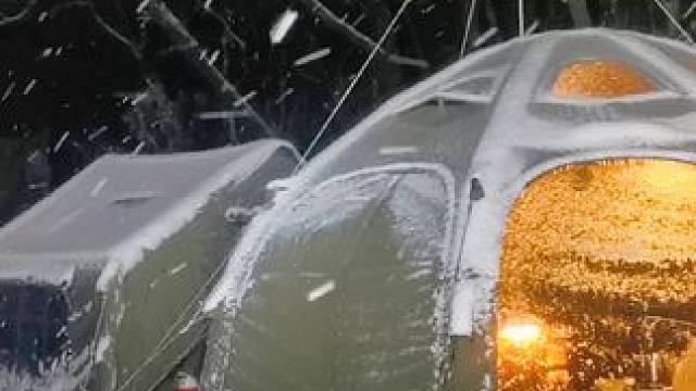 昨夜的雪，很美！#户外露营 #雪夜 #你的城市下雪了吗 #罗迪的露营日记