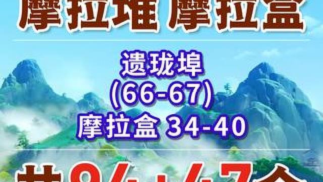 【原神沉玉谷摩拉堆全收集】遗珑埠 共2个(66-67)摩拉盒34-40 沉玉谷 上谷+南陵 原神4.