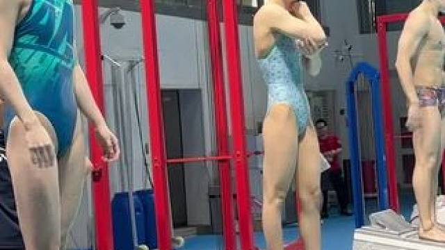 比翼齐飞，视觉盛宴。这是属于竞技游泳的魅力#游泳运动员 #覃海洋 #张雨霏 #蝶泳