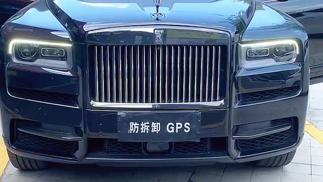 劳斯莱斯安装防拆抗屏蔽GPS定位防盗系统，开启屏蔽器自动锁车，换卡、抠卡、干扰锁车报警到手机