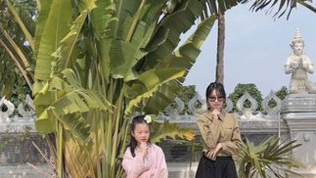 我跟姐姐谁跳的好呢？#一起长大一起玩耍 #人类幼崽 #汉服小仙女