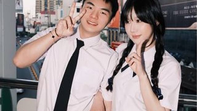 来泰国拍校服写真啦！好玩～推荐你们去曼谷的时候和闺蜜还有情侣去拍！很好看#情侣日常 #vlog日常