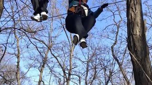 #丛林探险 #探险 #惊险刺激 #郑州飞越丛林探险乐园 #团购