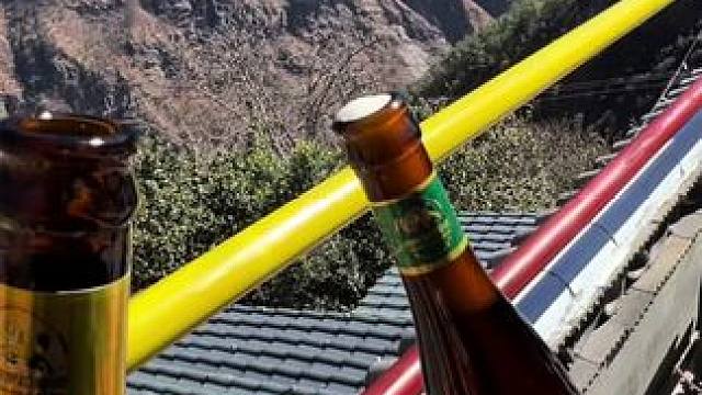 假装也出去旅游了