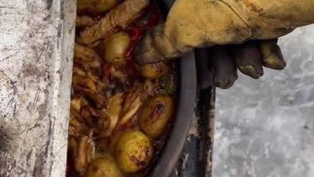 雪地露营烤鸡翅#露营报告 #野营 #户外