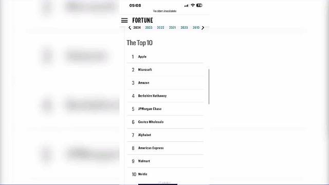 苹果公司再次成为全球最赞赏公司