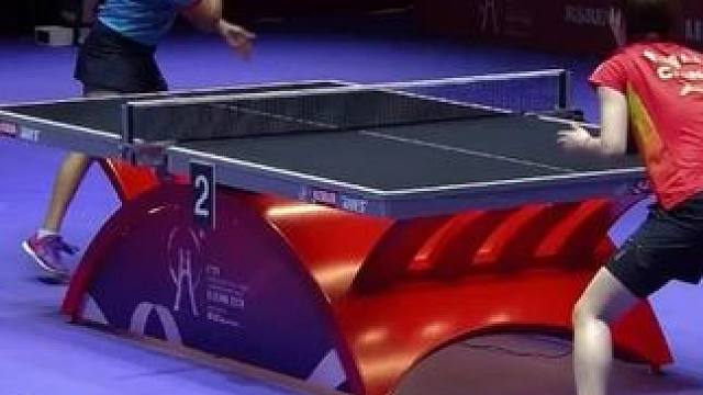 正播釜山团体！印度三姐死缠烂打，王曼昱决胜盘锁定胜局！ #国乒