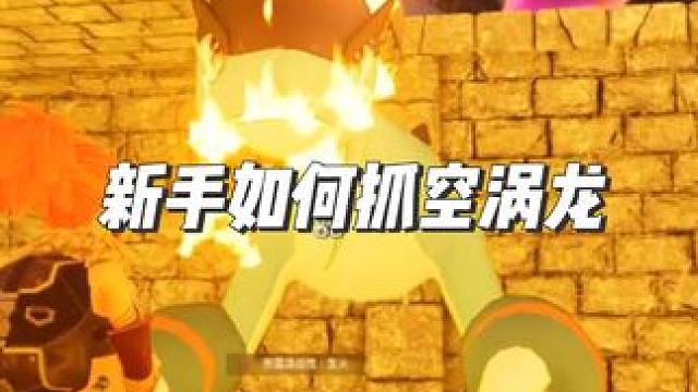 新手玩幻兽帕鲁怎么抓空涡龙？ 入坑幻兽帕鲁已经62个小时了，终于拿下空涡龙，虽然还做不了它的骑行道具