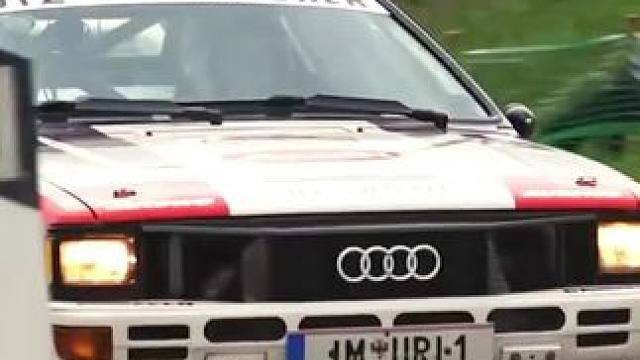 拉力赛场上观众最喜欢的救车环节，这是骨子里的热爱，谁都想摸一下奥迪quattro#wrc拉力赛