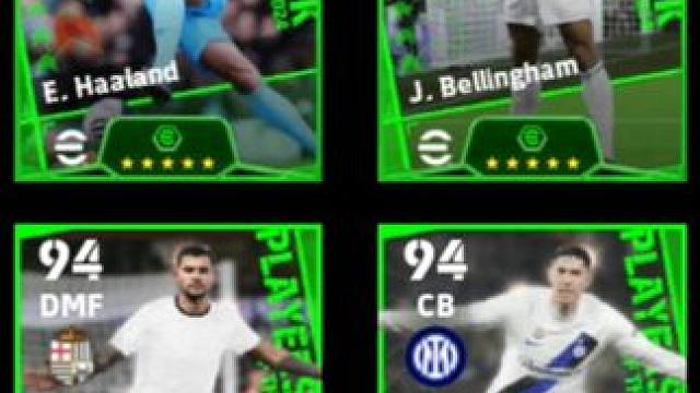 想抽这三张增能卡，结果你猜我抽到谁？#实况足球手游 #易球成名计划 #dou上热门 #赖斯 #哈兰德