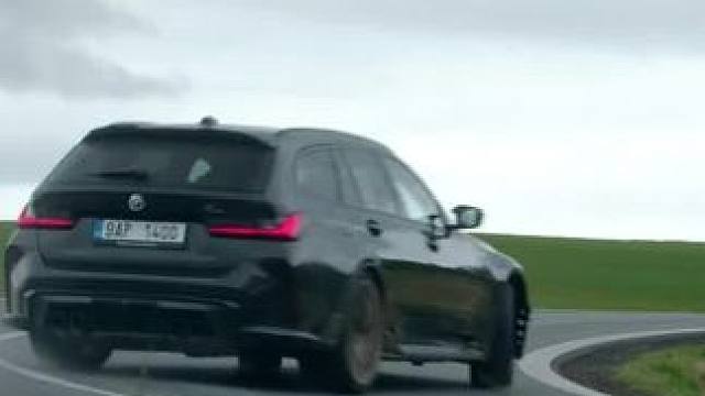 开着宝马M3旅行版缝弯就飘是种什么体验？ #宝马m3 #漂移 