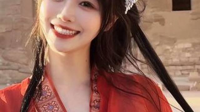 来埃及穿战国袍咯～#汉服 #东方美学