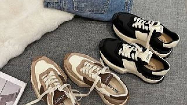 COMIZZ阿甘鞋女2024春季新款潮流百搭休闲运动鞋厚底增高老爹鞋#阿甘鞋 #阿甘鞋女 #厚底阿甘