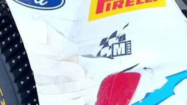 WRC中途休整，福特全身大力胶布，镜头拉近看看关键部位——2024WRC瑞典站#wrc拉力赛