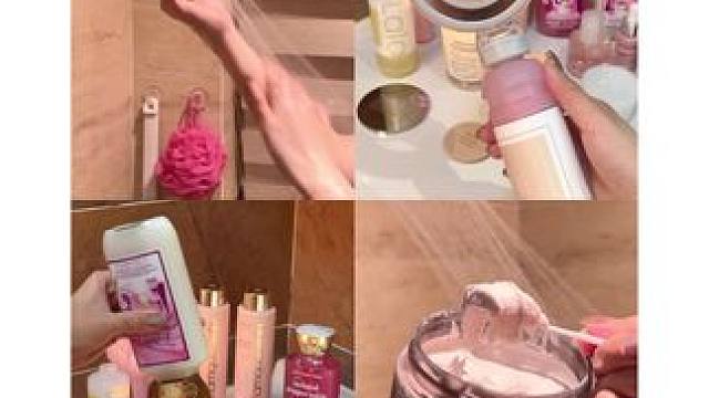 VLOG 今天是粉嫩的晚间日常 睡前一起沉浸式洗护吧 #沉浸式 #洗澡 #vlog #解压 #治愈系