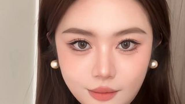 方圆脸都来化这个低饱和奶杏妆！妆教来啦~#方圆脸妆容 #日常妆 #变妆 #妆教 #低饱和度妆容