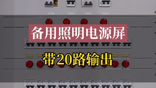 备用照明电源屏带20路输出 每路带开关量检测#备用照明电源屏 #事故照明屏 #一体化电源系统 #电力