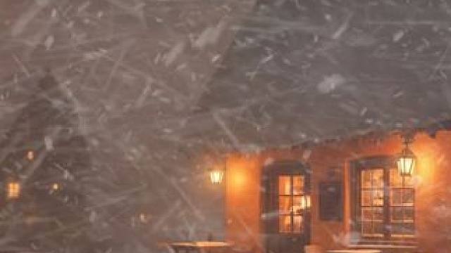 暴风雪夜，还在营业中的小店铺，狂风和大雪的声音 #白噪音 #助眠声音 #助眠视频 #深度睡眠 #解压