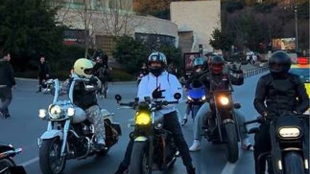 显眼包们 #复古机车 #哈雷 #重机