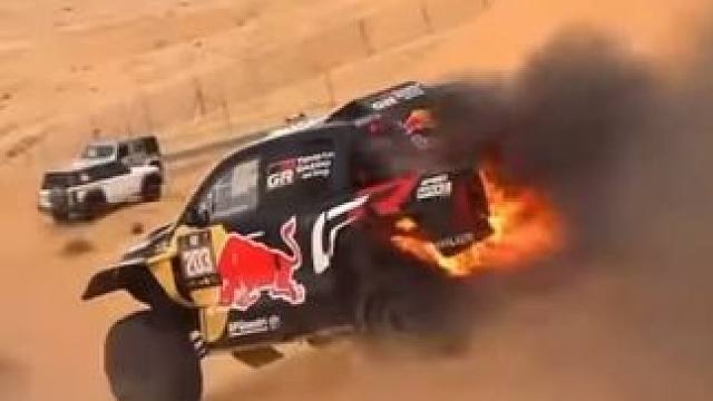 2024阿布扎比沙漠挑战赛SS3，去年首次参加达喀尔拉力赛就拿到全场季军的丰田GR车队巴西车手卢卡斯