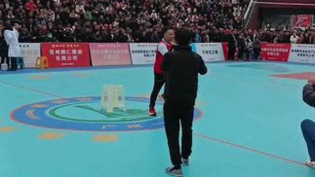 直播中#野球 #村镇篮球赛观众爆满