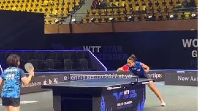 印度女乒特殊的颗粒打法对国乒主力产生了一定的冲击力。#乒乓球 #比赛现场 #体育的魅力 