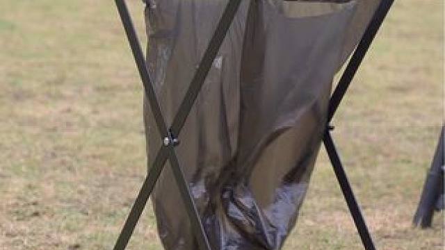 适合露营用的垃圾架，可折叠，好收纳，还防风#户外垃圾架 #露营垃圾架 #折叠垃圾架