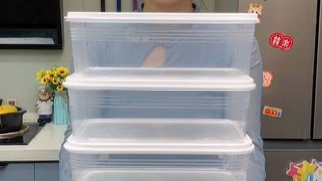 家里冰箱乱糟糟的你就用这个冰箱保鲜盒食品加厚pp5材质，到手6个!#保鲜盒#超便宜超划算#生活好帮手